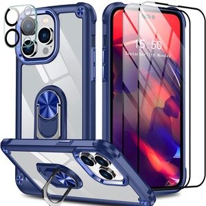 iPhone 14 Pro Max Case Plus Glass Screen and Camera Protector